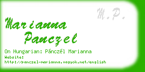 marianna panczel business card