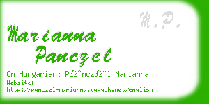 marianna panczel business card